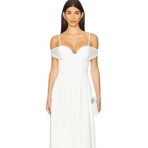 SIMKHAI Womens Amarantha Off-the-Shoulder Dress